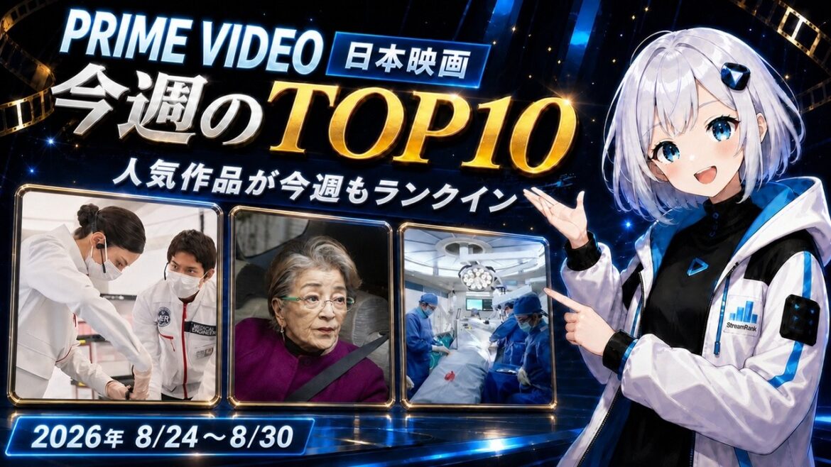 【日本のAmazon Prime Video映画ランキング】今週のTOP10|9位から6位へ急上昇!【8/24〜8/30】 【日本のAmazon Prime Video映画ランキング】今週のTOP10|9位から6位へ急上昇!【8/24〜8/30】