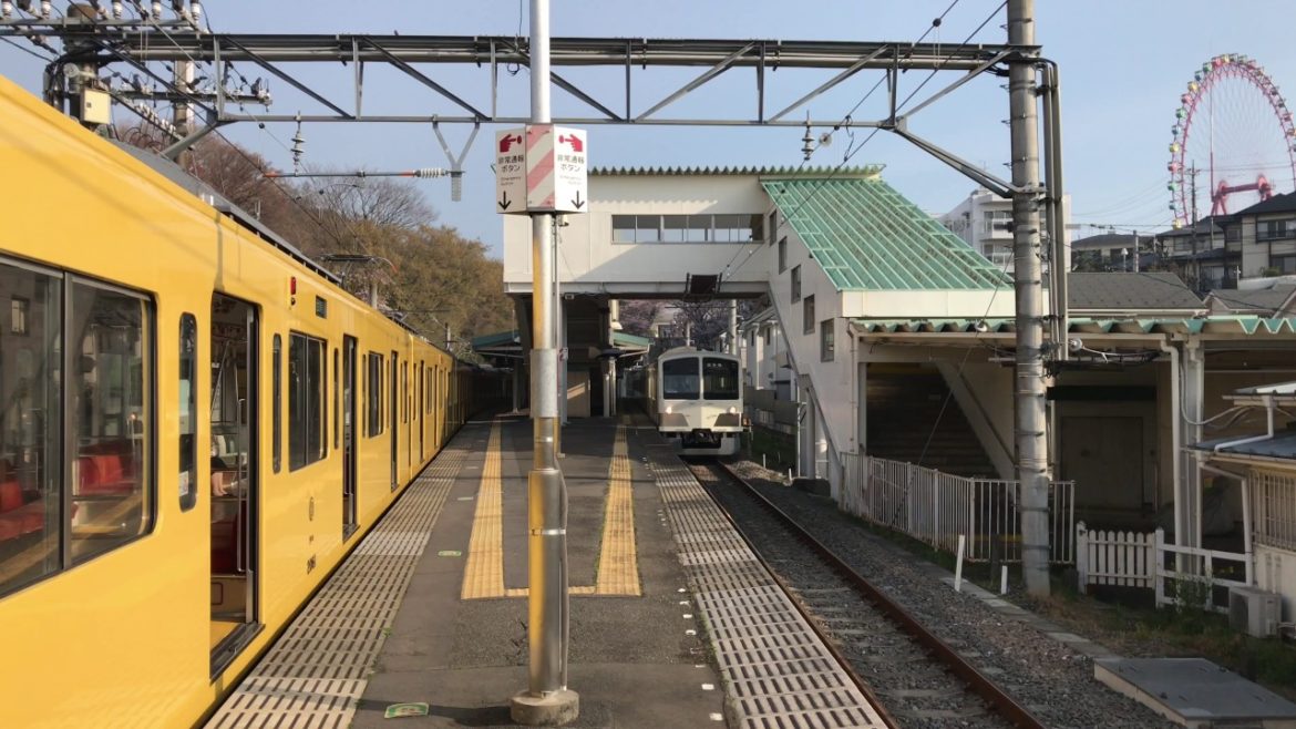 西武遊園地駅での撮影