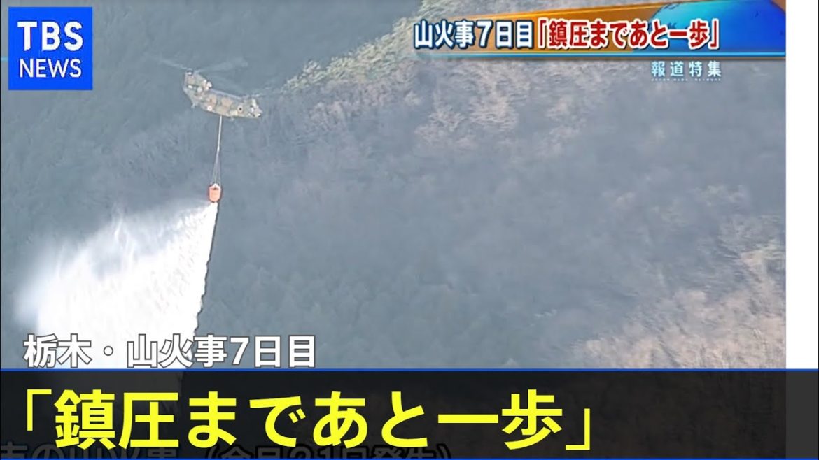 栃木・足利市の山火事7日目「鎮圧まであと一歩」 栃木・足利市の山火事7日目「鎮圧まであと一歩」