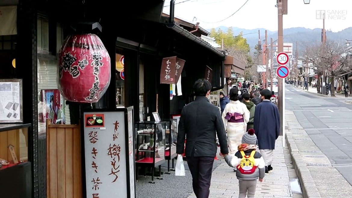 緊急事態宣言再発令後、週末の京都・嵐山