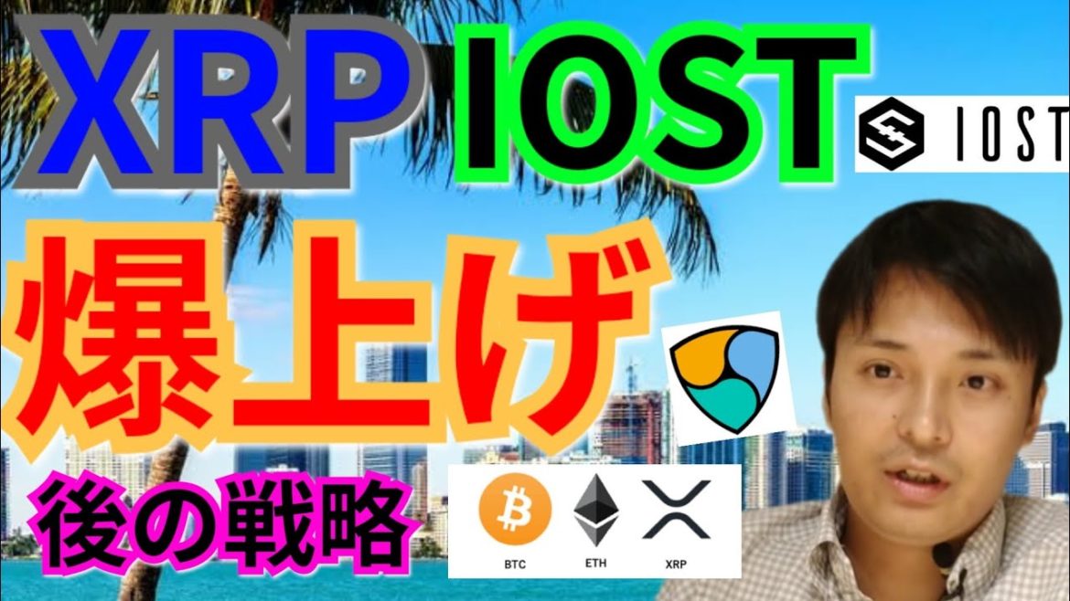 【仮想通貨BTC, ETH, XRP, XLM, NEM, IOST】リップル＆IOST爆上げ後の戦略