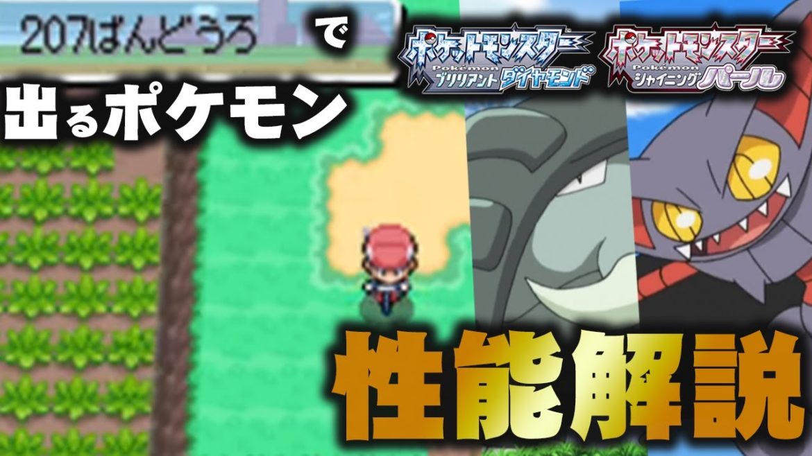 【ダイパリメイク】"207番道路"で出るポケモンの解禁後を徹底解説!!【ポケモン剣盾】