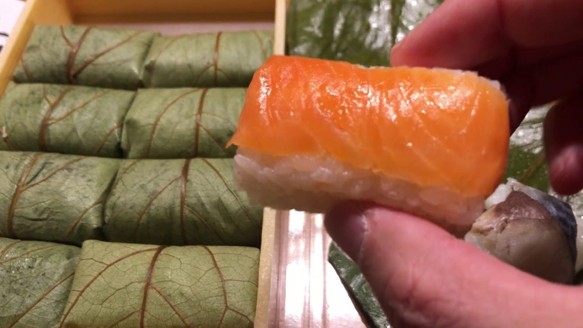 奈良の梅守本店の「柿の葉ずし」が非常に美味しい！