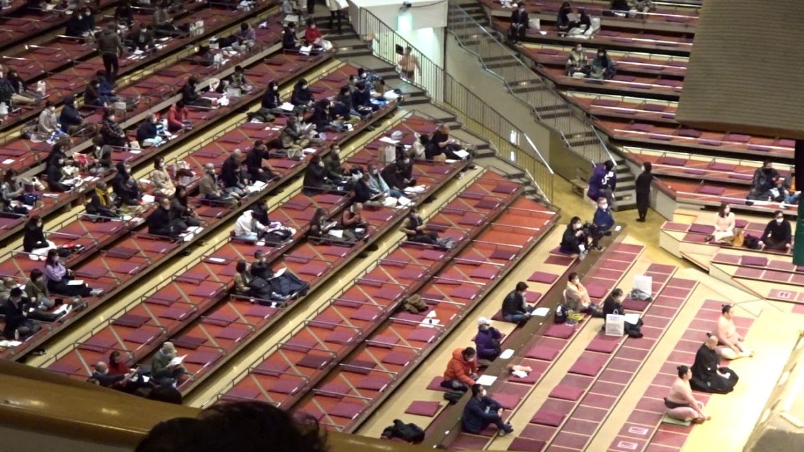 【大相撲初場所2021】初日の両国国技館の館内の様子[Grand Sumo Tournament]  Inside Ryogoku Kokugikan 2021/01/10現地観戦