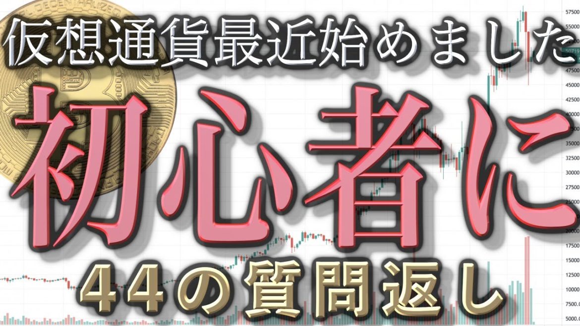 【仮想通貨初心者の】44の質問に金ちゃんが回答！！