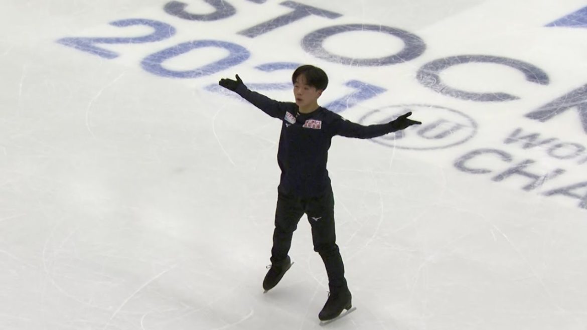鍵山優真＜世界フィギュアスケート選手権2021＞3月23日･公式練習