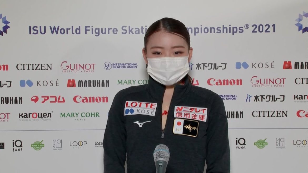 世界フィギュアスケート選手権2021＜女子ショートプログラム･紀平梨花＞インタビュー【フジテレビ公式】