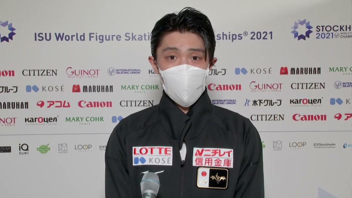 世界フィギュアスケート選手権2021＜男子ショートプログラム･羽生結弦＞インタビュー【フジテレビ公式】