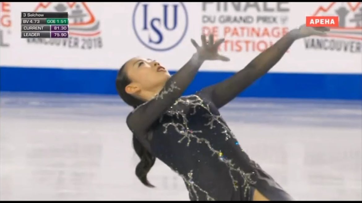 紀平梨花 GP Final 2018 FS SPに続いてFSでもザギトワを制し日本人では浅田真央以来13年ぶりとなるシニアデビューGPファイナルの優勝果たす!