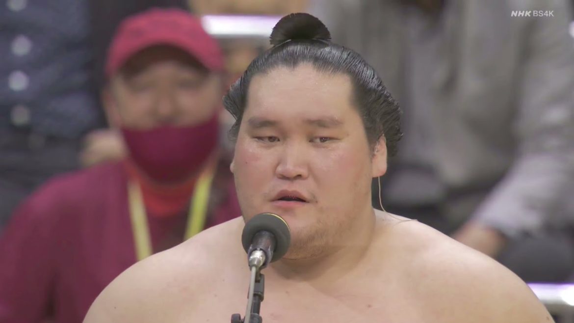 Sumo (大相撲) - Haru Basho 2021 - Terunofuji (照ノ富士) Interview (インタビュー)