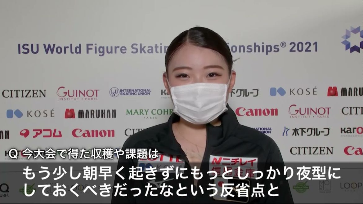 世界フィギュアスケート選手権2021＜女子フリースケーティング･紀平梨花＞インタビュー【フジテレビ公式】
