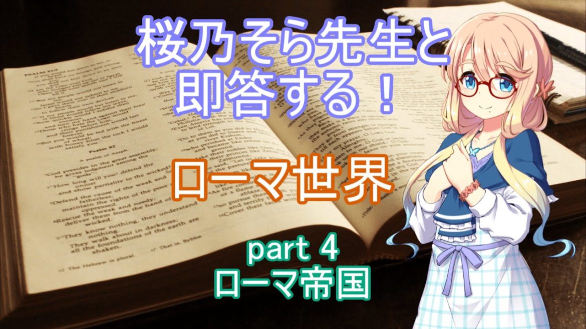 【世界史一問一答】ローマ世界part4・ローマ帝国