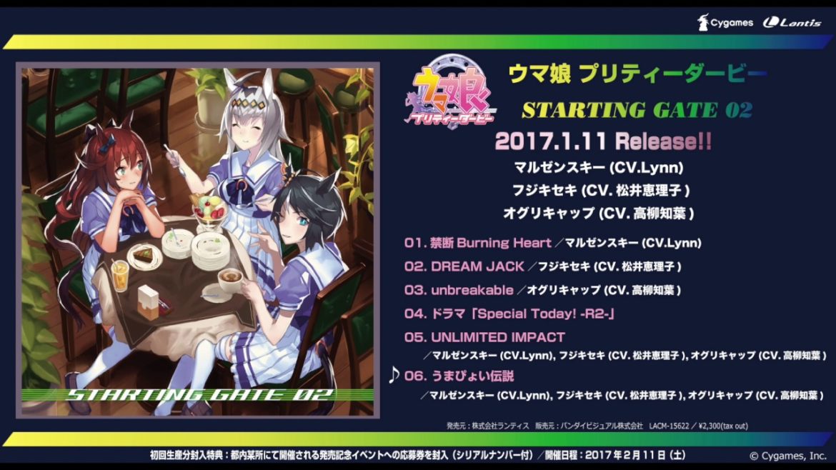 【ウマ娘 プリティーダービー 】「STARTING GATE 02」試聴動画