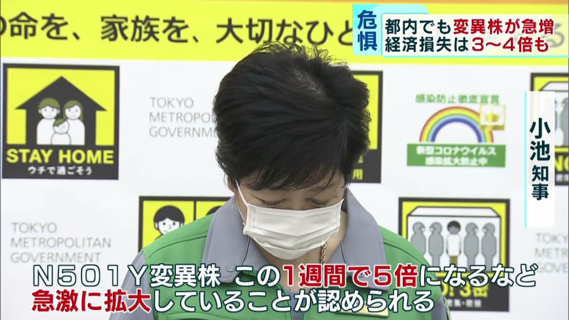 小池都知事「まん延防止等重点措置」の適用を政府に要請 小池都知事「まん延防止等重点措置」の適用を政府に要請
