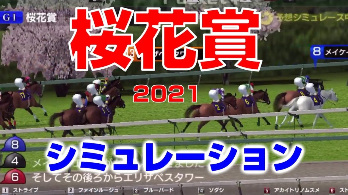 【スタポケ予想】2021 桜花賞　シミュレーション予想