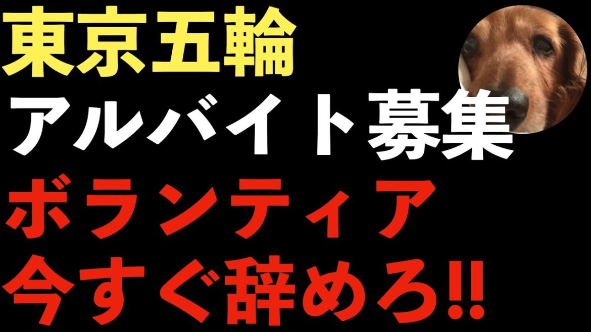東京五輪アルバイト募集開始！ボランティアが全然足りない！やりがい搾取を続ける東京オリンピック【Masaニュース雑談】