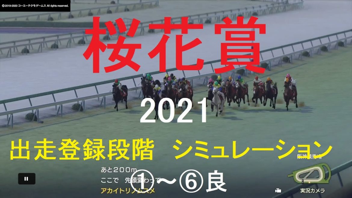 【競馬予想2021】第81回桜花賞（GⅠ）シミュレーション出走登録段階6パターン（①～⑥良）【WP9】20210404