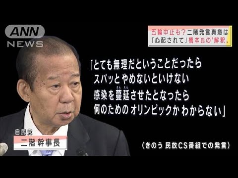 二階氏“五輪中止”発言の真意とは 広がる波紋(2021年4月16日) 二階氏“五輪中止”発言の真意とは 広がる波紋(2021年4月16日)