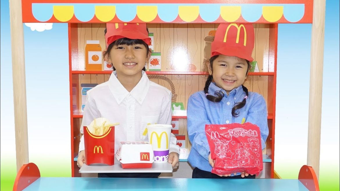 新しいハッピーセットはここたま！全種類当たるかな？マクドナルドごっこで遊び♡himawari-CH