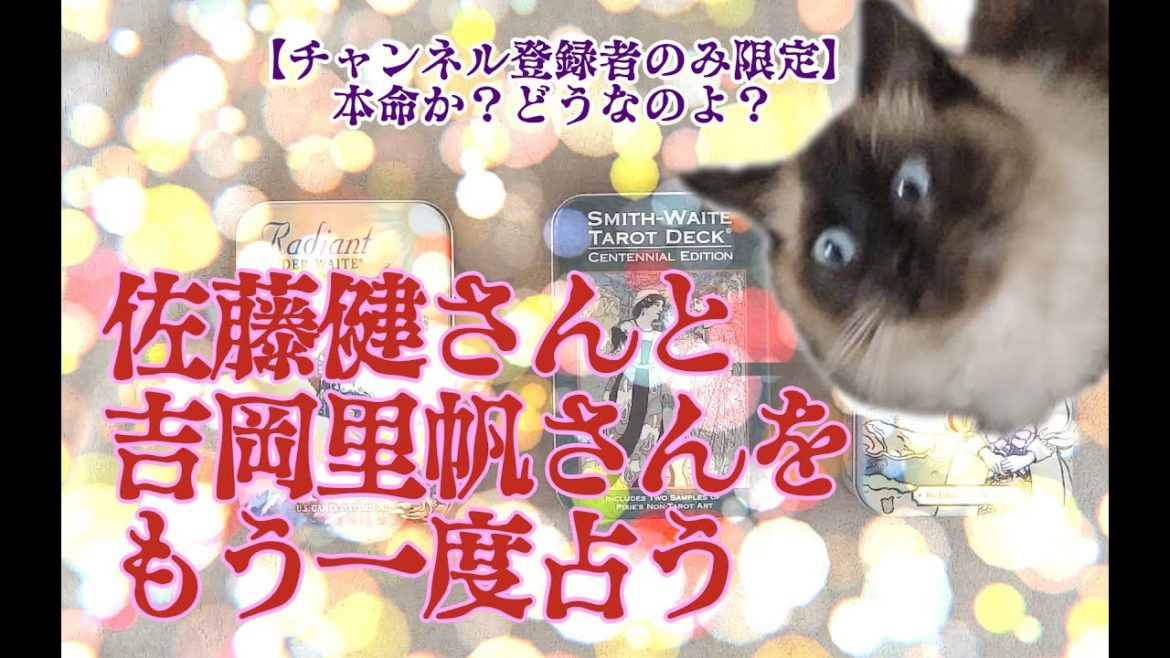 【登録者のみ限定】佐藤健さんと吉岡里帆さんをもう一度占う【縁のあるなし】