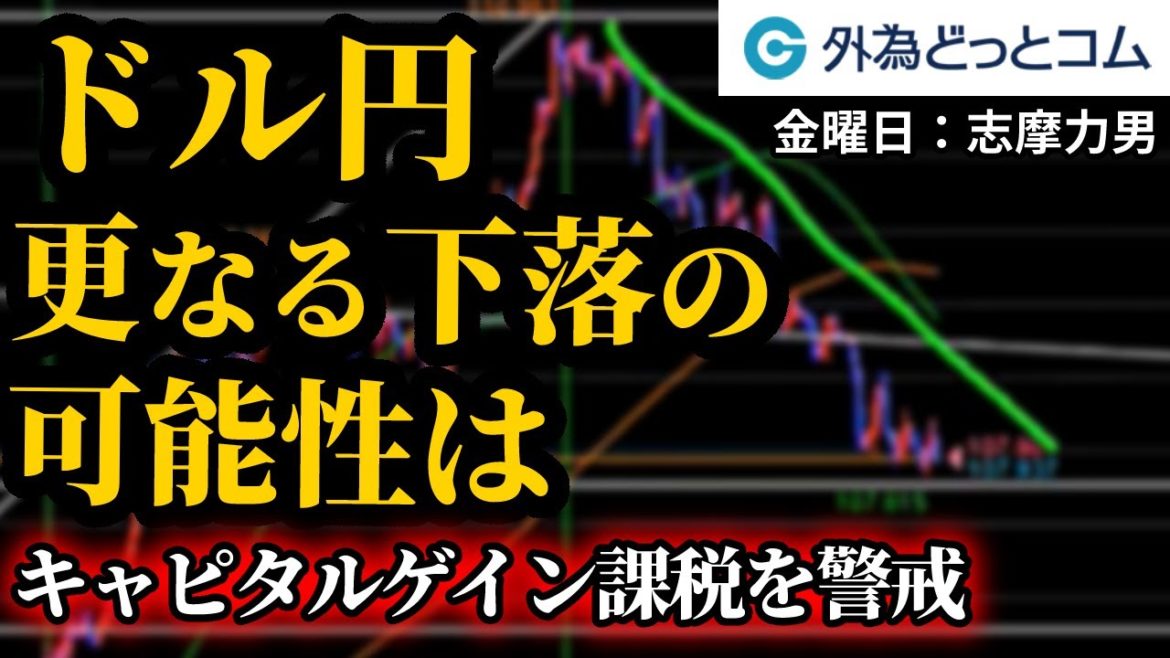 FX「ドル/円更なる下落の可能性は？キャピタルゲイン課税を警戒」【外為マーケットビュー】2021/4/23（金）志摩力男