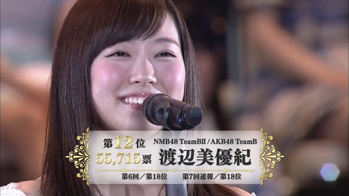 NMB48セカンドエース「渡辺美優紀」最後の総選挙スピーチ / 41stシングル 選抜総選挙～順位予想不可能、大荒れの一夜～.