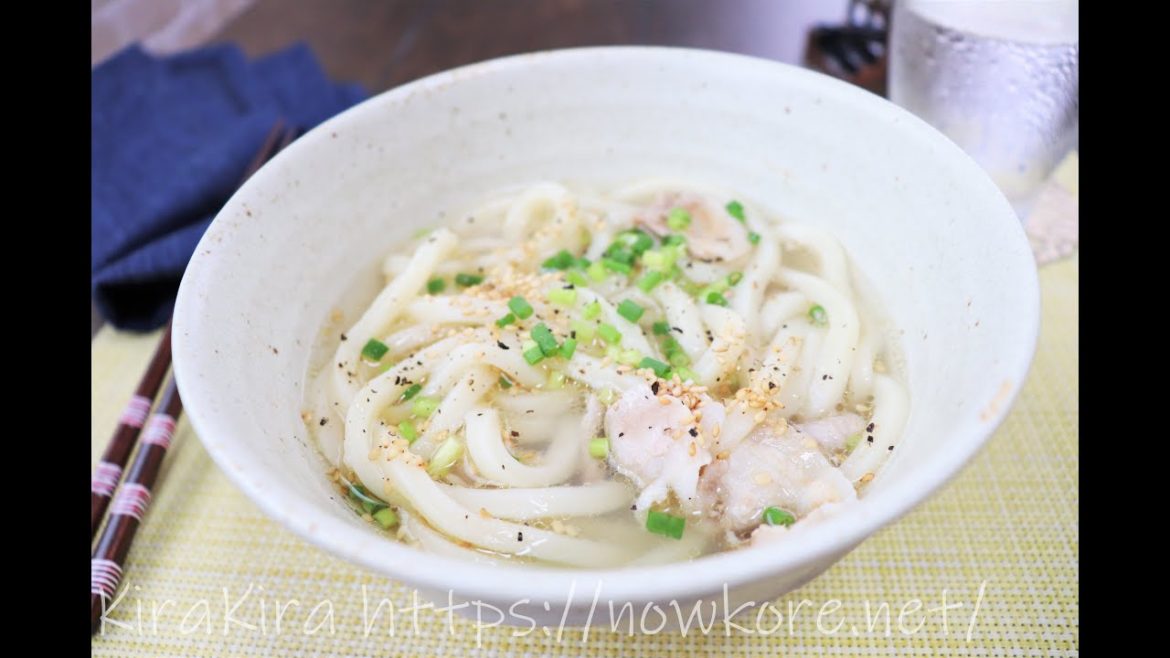 レンジで！豚バラうどん。山本ゆりさんのレシピ