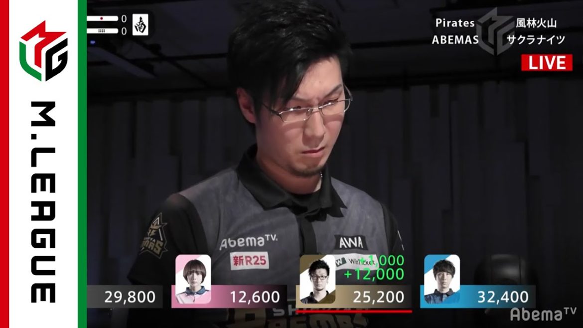 【麻雀・Mリーグ2019 1/28放送】松本vs岡田！勝負所を制したのは!?＜風林火山vsサクラナイツvsABEMASvsPirates＞大和証券Mリーグ 毎週月火木金よる7時～アベマTV