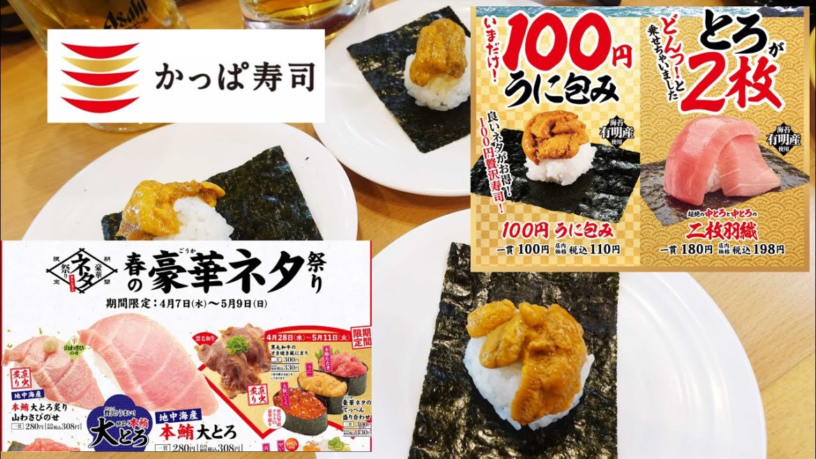 【かっぱ寿司】なんとなくかっぱ寿司行ってみた。Conveyor Belt Sushi Restaurant KAPPA SUSHI.【飯動画】