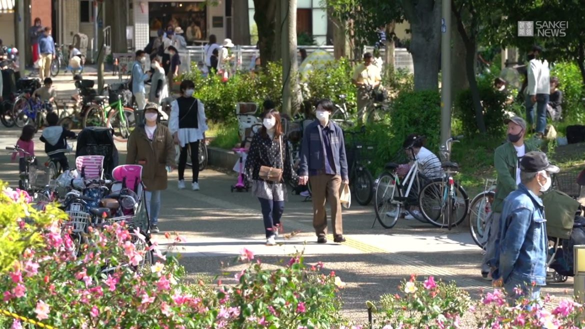 新型コロナ  大阪・靱公園の様子