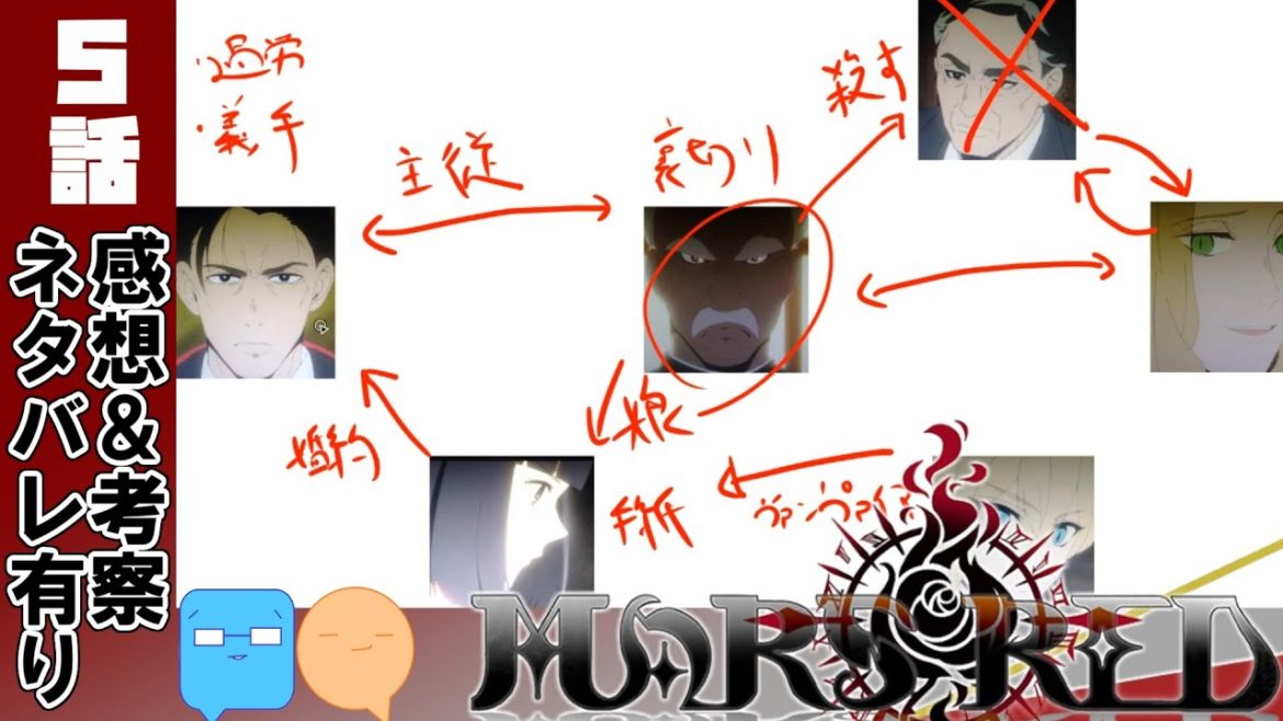 動き出す本編!!　相関図で整理してみた！【MARS RED】【アニメ感想＆考察】【５話感想】