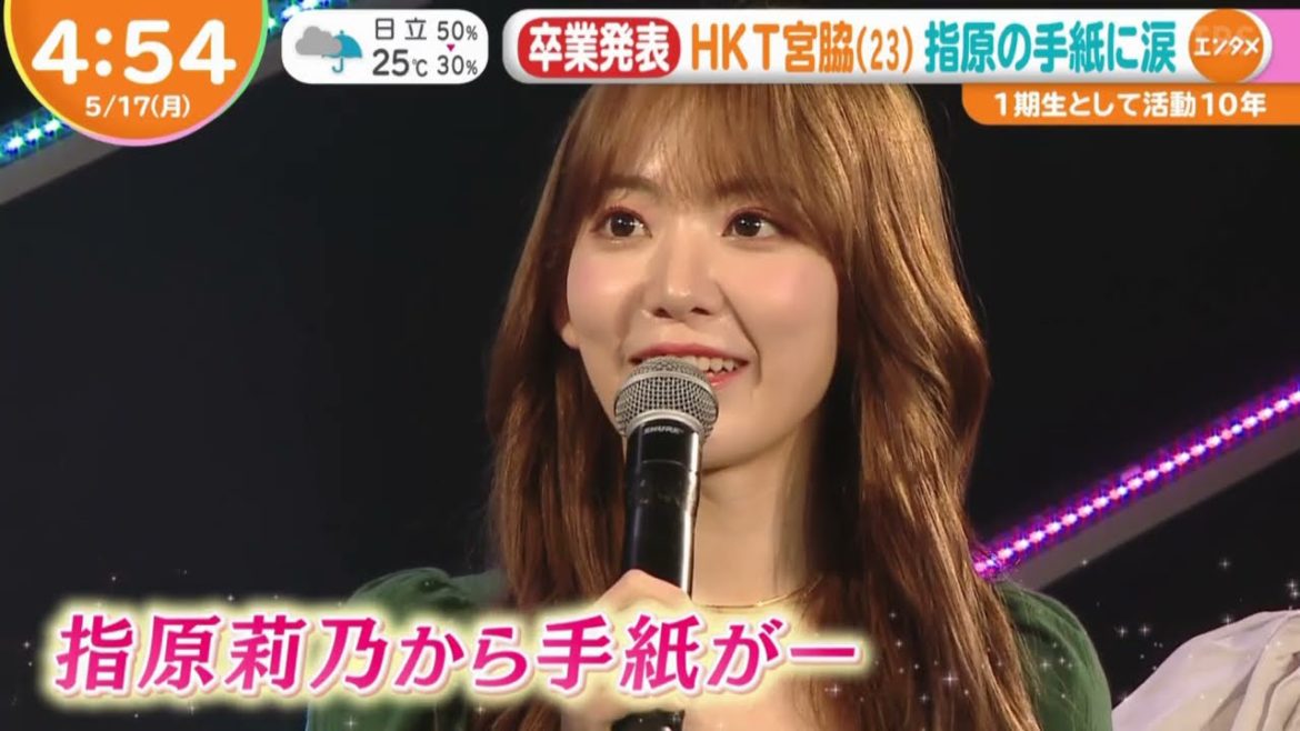 210517 宮脇咲良 Miyawaki Sakura 미야와키 사쿠라 卒業発表 朝の情報番組