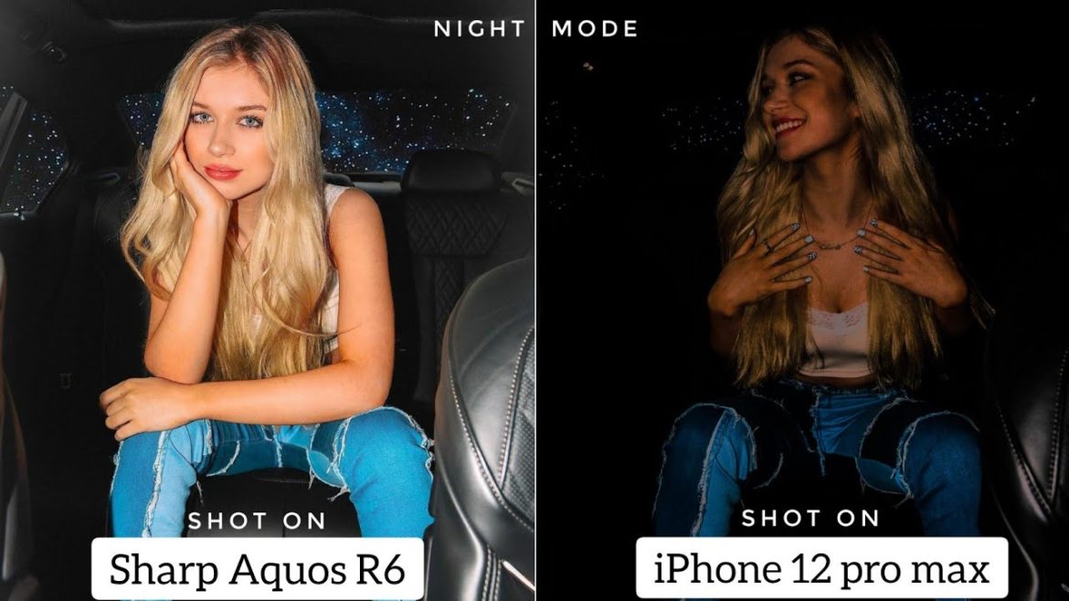 Sharp Aquos R6 VS iPhone 12 pro max | Night Mode Camera Test | Sharp Aquos R6