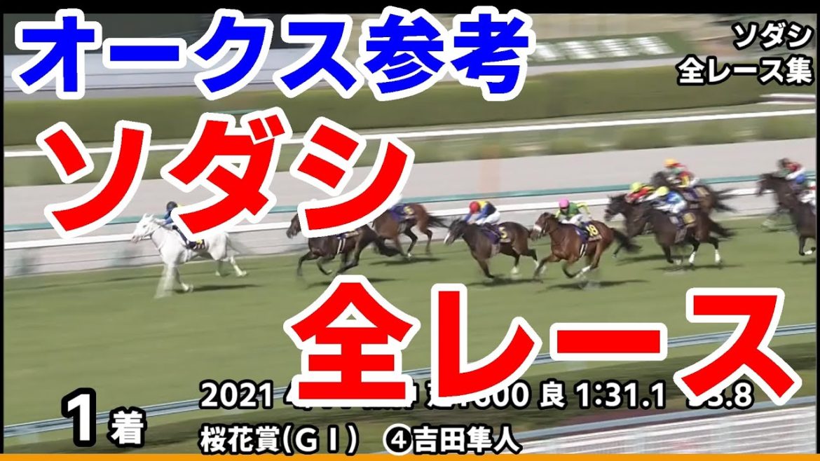 【優駿牝馬オークス2021予想参考】ソダシ全レース集~桜花賞2021【パドック競馬】