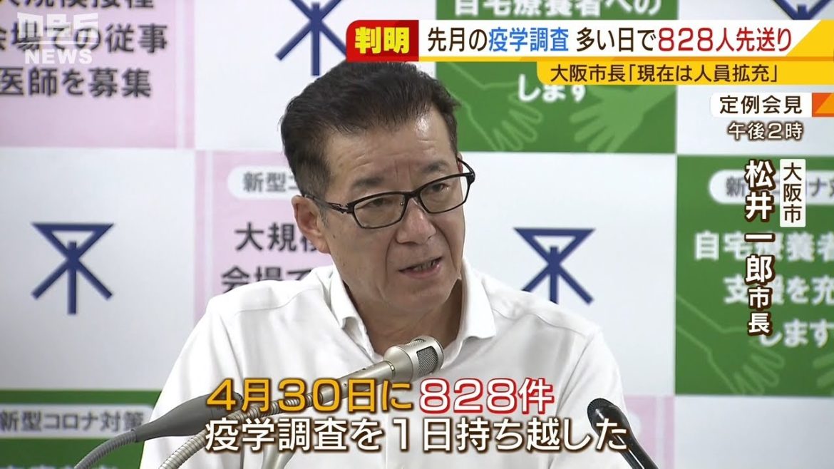 大阪市保健所“症状や行動調査”多い時で『８２８人が先送り』の日も　現在は人員拡充（2021年5月13日）