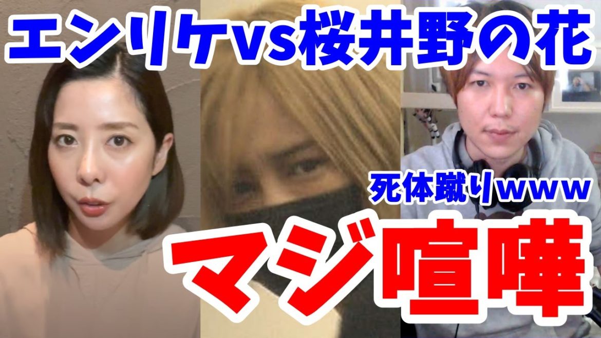 【喧嘩】エンリケvs桜井野の花…逮捕された桜井野の花をエンリケが仕留めにきてる…女と女のバトルがヤバい…。