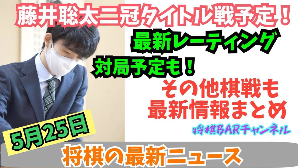 【将棋ニュース】藤井聡太二冠の最新情報、対局予定から棋戦情報までこれを見たら最新の将棋界がわかる! 【将棋ニュース】藤井聡太二冠の最新情報、対局予定から棋戦情報までこれを見たら最新の将棋界がわかる!
