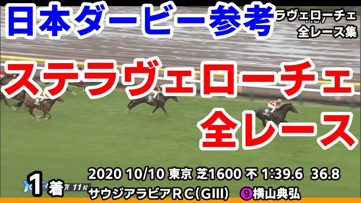 【東京優駿(日本ダービー)2021予想参考】ステラヴェローチェ全レース集~皐月賞2021【パドック競馬】