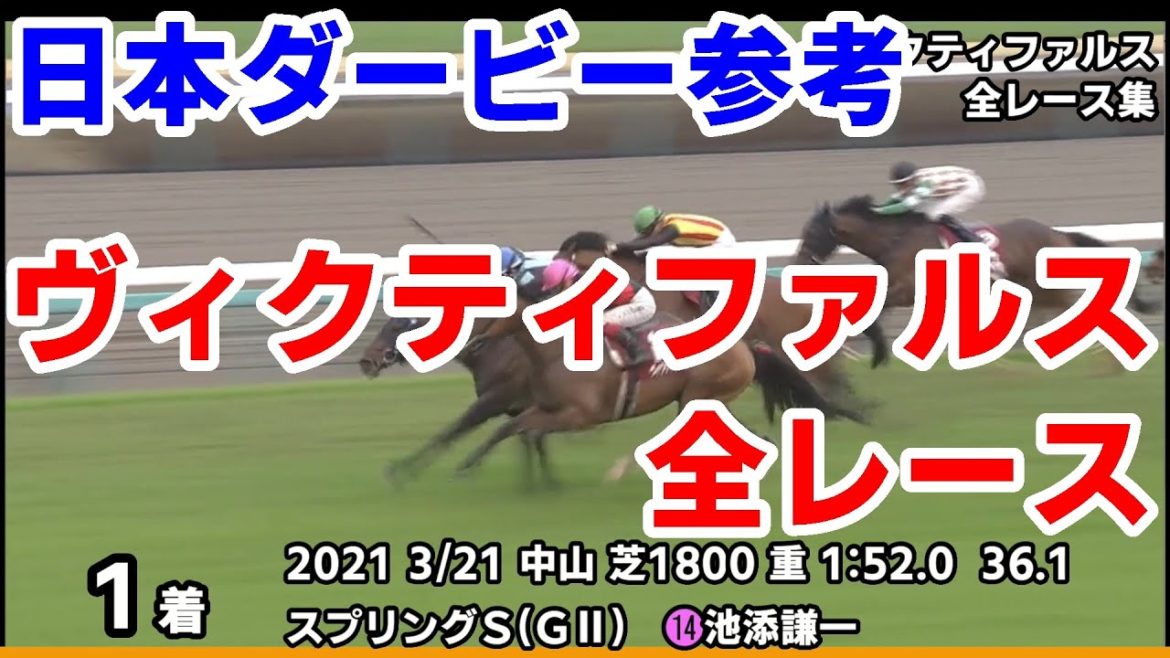 【東京優駿(日本ダービー)2021予想参考】ヴィクティファルス全レース集~皐月賞2021【パドック競馬】