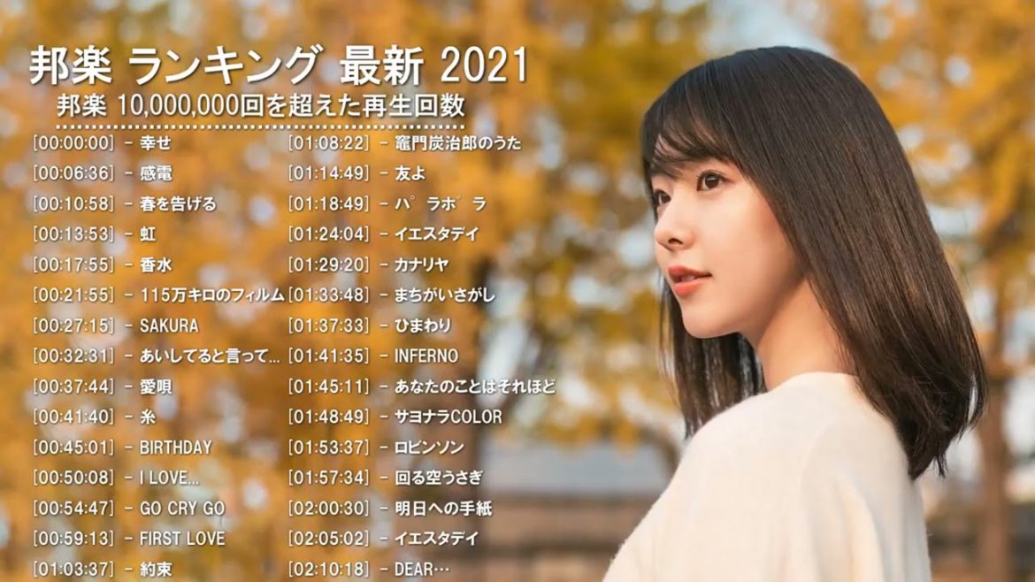 JPOP 最新曲ランキング 邦楽 2021 LISA,Official髭男dism,米津玄師,あいみょん,YOASOBI,宇多田ヒカル,King Gnu,GReeeeN,菅田将暉