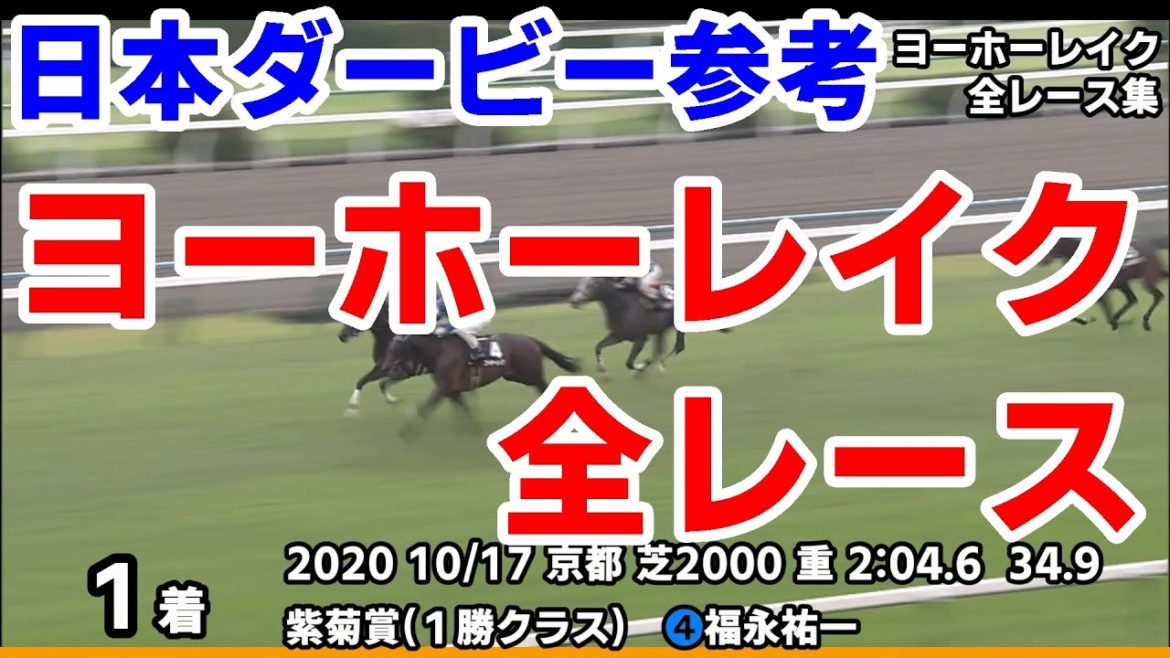 【東京優駿(日本ダービー)2021予想参考】ヨーホーレイク全レース集~皐月賞2021【パドック競馬】