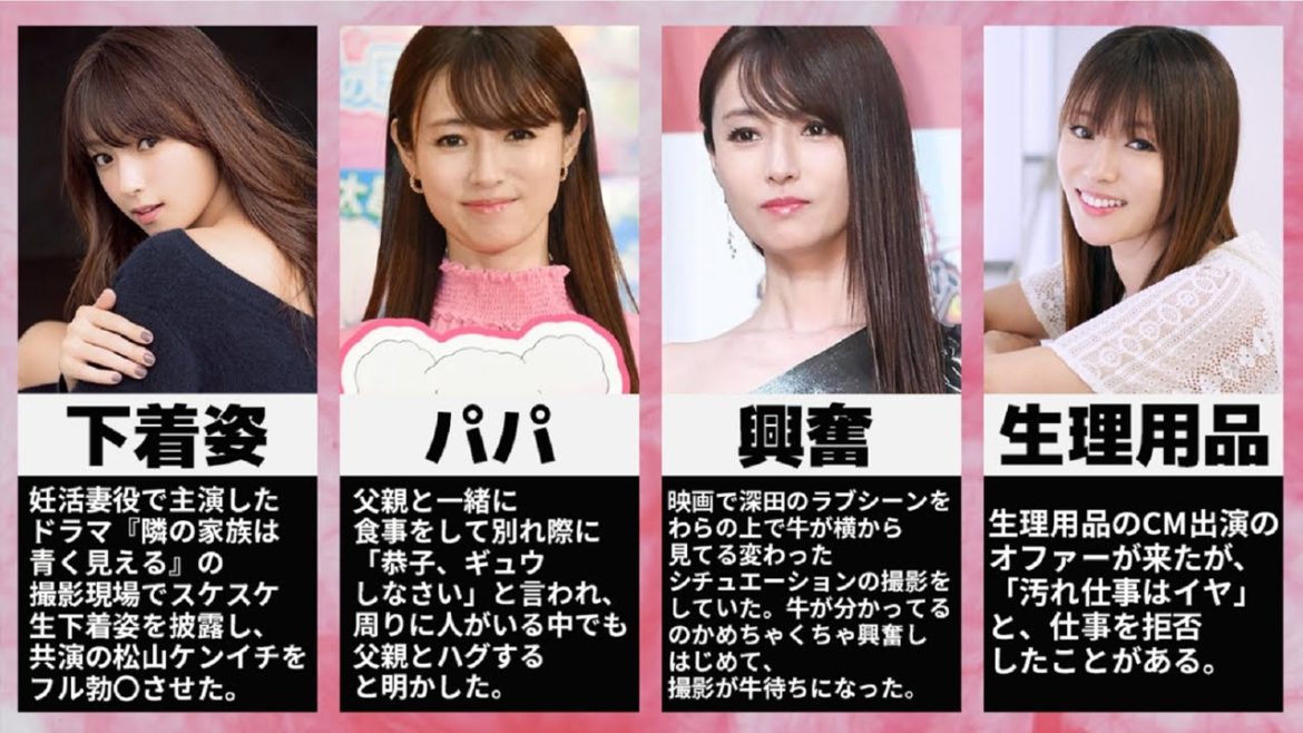 【女優】深田恭子の隠されたエピソード集まとめ