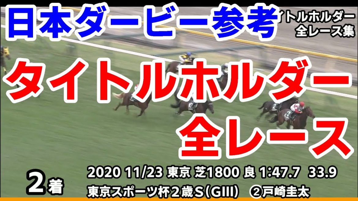【東京優駿(日本ダービー)2021予想参考】タイトルホルダー全レース集~皐月賞2021【パドック競馬】