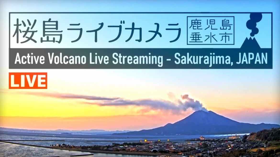 【LIVE】 桜島 ライブカメラ 鹿児島県 垂水市