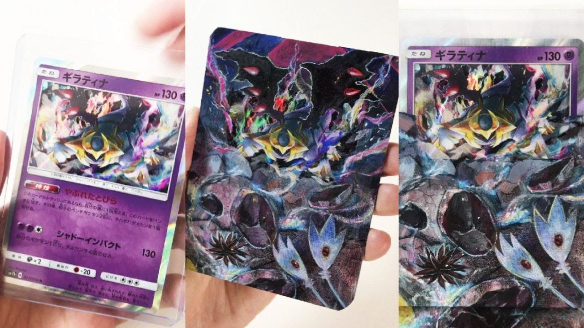 【アクリル絵具】絵の先生がポケモンカードにお絵描き【ギラティナ/Giratina】#Shorts 【アクリル絵具】絵の先生がポケモンカードにお絵描き【ギラティナ/Giratina】#Shorts