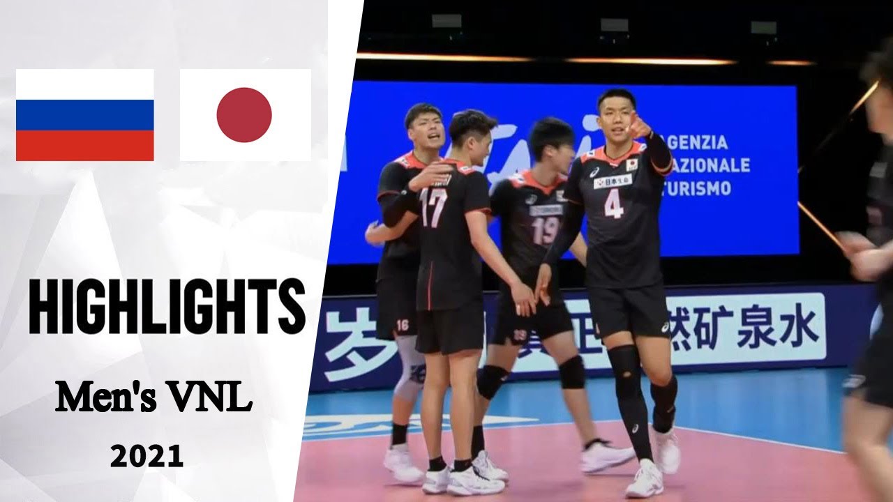 Japan (日本) vs Russia Highlights Men's Volleyball Nations League 2021 (5/30/2021) News