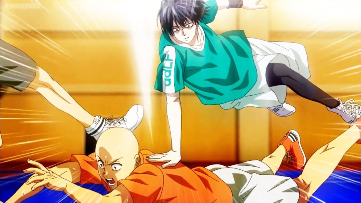Shakunetsu Kabaddi ep9 Captain Masato unleashing his kingly power teaches his junior Souma 灼熱カバディ9話