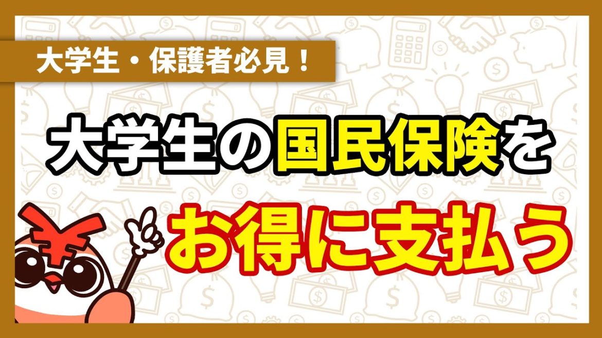 【アニメで解説】国民年金、大学生はどうすればお得？
