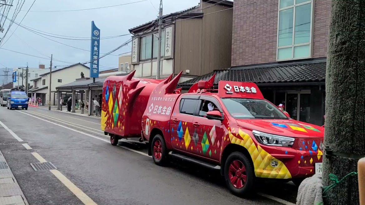 東京オリンピック新潟県糸魚川市聖火リレー準備風景から！