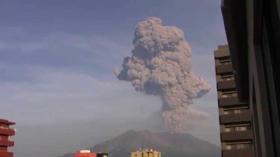 桜島の爆発的噴火　2009/10/03